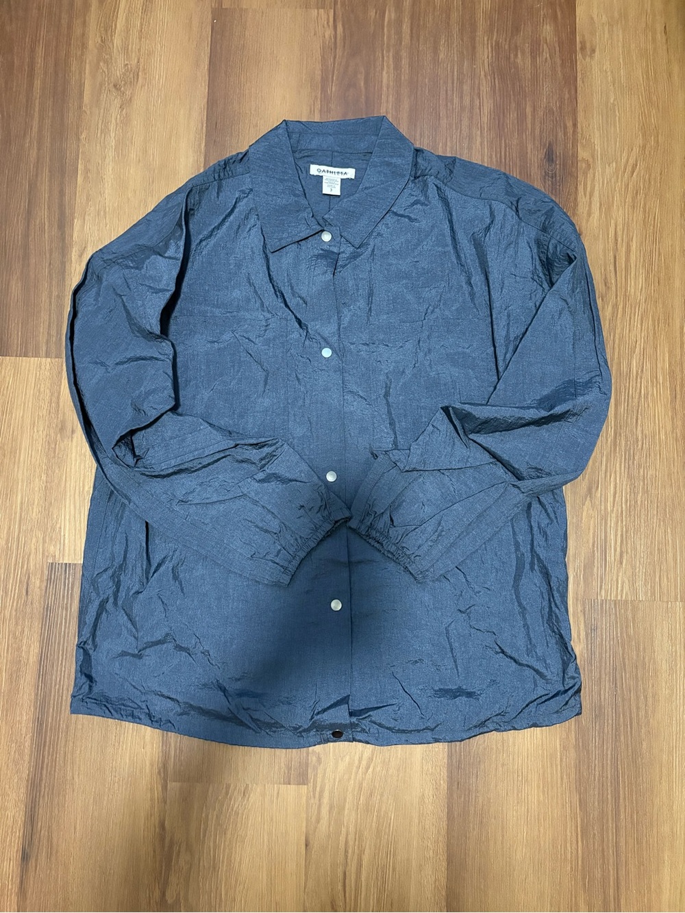 Athleta Lunar Sheen Button Down Lightweight Snap Jacket Small